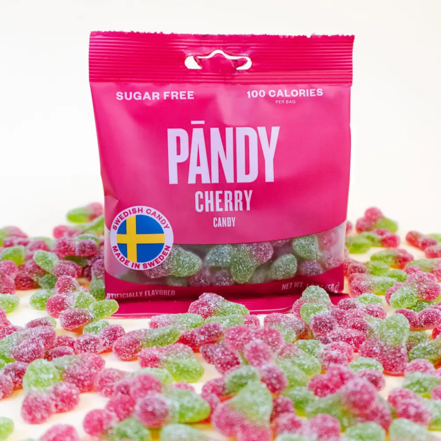 Pandy Swedish Candy Sour Cherry 1.8oz Bag