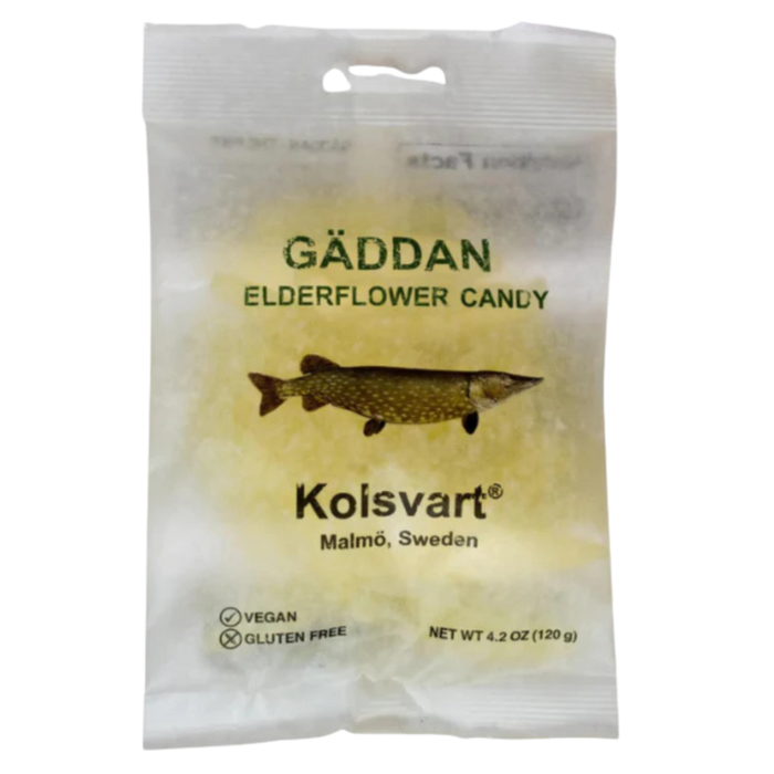 Kolsvart Gäddan Elderflower Candy Fish